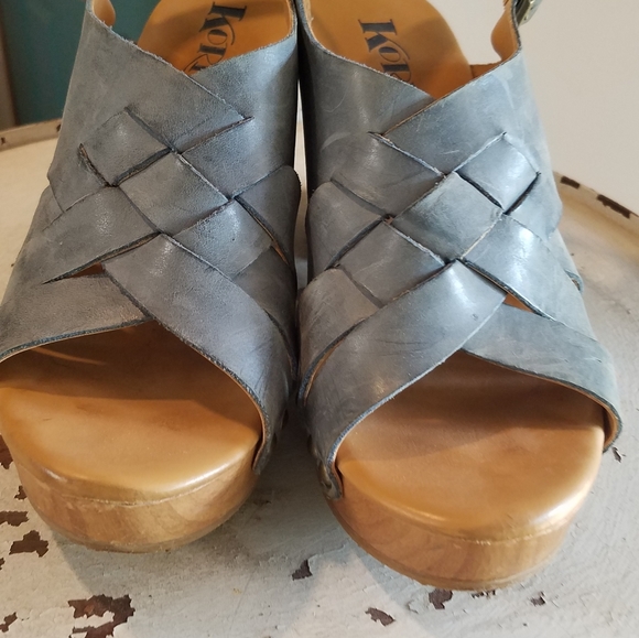 Kork-ease size 6 open-to wood platform wedge sanda - Picture 6 of 8